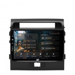 Navigatie Toyota Land Cruiser 200 (2007-2015) 6GB RAM Android 13 Octacore Slot Sim 4G DSP GPS Wi-FI Carplay Android Auto USB Bluetooth Waze Touchscreen 9 Inch