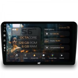 Navigatie Audi A3 8P (2003-2013) 6GB RAM Android 13 Octacore Slot Sim 4G DSP GPS Wi-FI Carplay Android Auto USB Bluetooth Waze Touchscreen 9 Inch