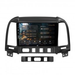 Navigatie Hyundai Santa Fe (2006-2012) 6GB RAM Android 13 Octacore Slot Sim 4G DSP GPS Wi-FI Carplay Android Auto USB Bluetooth Waze Touchscreen 9 Inch