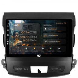 Navigatie Mitstubishi Outlander (2005-2012) / Peugeot 4007 (2007-2012) / Citroen C-Crosser (2008-2012) 6GB RAM Android 13 Octacore Slot Sim 4G DSP GPS Wi-FI Carplay Android Auto USB Bluetooth Waze