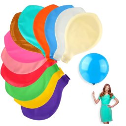 MXM Balon uriaș gonflabil 45 cm, 10 bucăți, culori Aleatorii