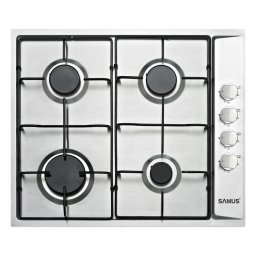 Plită Incorporabilă Samus PSG-64SX | 58cm, Inox, Inox, 58x51x10cm