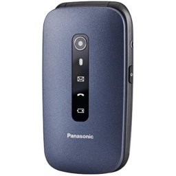 Telefon mobil pentru persoane varstnice, Panasonic KX-TU550EXC, 4g, buton SOS, Albastru