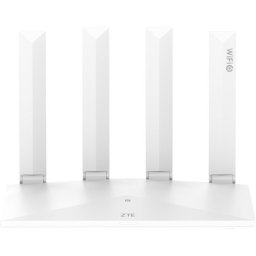 Router Wireless ZTE Gigabit T3000W, Dual-Band, WiFi 6, Dual - Core Qualcomm, Alb