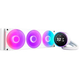 Cooler CPU NZXT Kraken Elite 360, Racire cu apa, RGB, 360 mm, Alb
