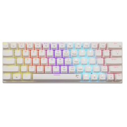 Tastatura Gaming White Shark WAKIZASHI 2 US Blue Switch Mecanica Alb