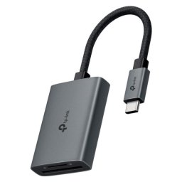 Cititor carduri TP-LINK UA430C, USB-C 3.0 la SD/microSD, Gri