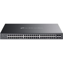 Switch TP-LINK Omada SG2452LP, 52 de porturi total, 32 de porturi Gigabit PoE+, 16 porturi Gigabit RJ45 non-PoE, 4 sloturi Gigabit SFP