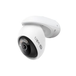 Camera de supraveghere Wireless TP-Link Tapo C560WS cu Pan/Tilt 360 grade, 8MP, 4K, 3840x2160, Recunoastere Faciala,Stalight Color Night Vision, Detectare Smart AI, Two-Way Audio, ONVIF, Alb-Negru