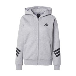 ADIDAS SPORTSWEAR Bluză cu fermoar sport 'Future Icons' gri amestecat / negru