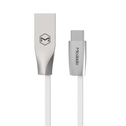Mcdodo Cablu Zn-Link Silver Type-C White (2m, 2.4A max)-T.Verde 0.1 lei/ buc