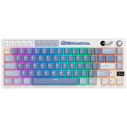 Tastatura RK-M65 Cream switch RGB LED USB/ USB Wireless/Bluetooth Ocean Blue