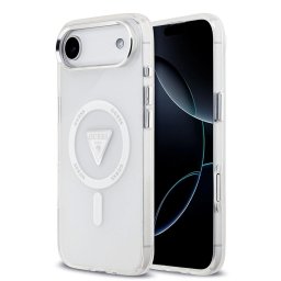 Husa Husa pentru iPhone 17 Air - Guess IML Gradient Triangle Logo MagSafe (GUHMP17MHGTMLCGT) - Clear