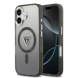 Husa Husa pentru iPhone 17 - Guess IML Gradient Triangle Logo MagSafe (GUHMP17SHGTMLCGK) - Black