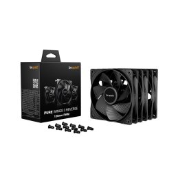 BL137, 3 x 120 mm, 1600 rpm, Negru, 3 buc