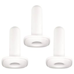 Kiiroo Onyx - manșetă pentru masturbator - set 3 bucăți - alb