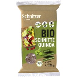 Paine din quinoa, fara gluten, 6 felii bio 250g