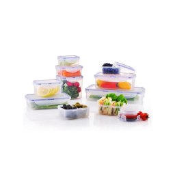 Set de 11 recipiente pentru alimente LOCK