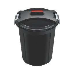 Coș de gunoi HEIDRUN, 46 l, negru