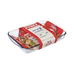 Set 2 tăvi de copt PYREX, 3,7/2,2 l