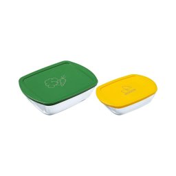 Set 2 recipiente din sticlă pentru alimente PYREX 1,2/2,5 l