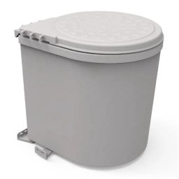 Cos gunoi plastic 11 L, gri