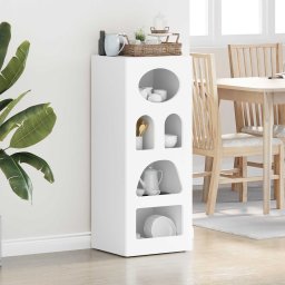 Bufet Alb 40 x 35 x 100,5 cm Lemn compozit GartenMobel Dekor