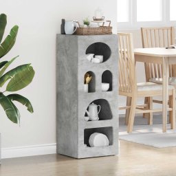 Bufet Gri din beton 40 x 35 x 100,5 cm Lemn compozit GartenMobel Dekor