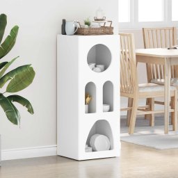 Bufet Alb 40 x 35 x 100.5 cm Lemn compozit GartenMobel Dekor