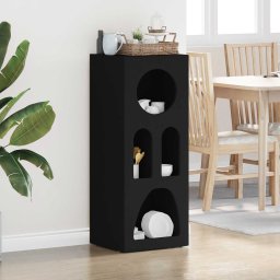 Bufet Negru 40 x 35 x 100.5 cm Lemn compozit GartenMobel Dekor