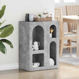 Bufet Gri din beton 59 x 35 x 80.5 cm Lemn compozit GartenMobel Dekor