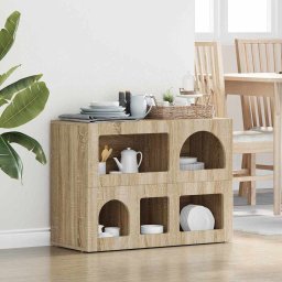 Bufet Stejar Sonoma 80.5 x 35 x 59 cm Lemn compozit GartenMobel Dekor