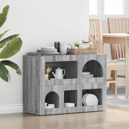 Bufet Gri Sonoma 80.5 x 35 x 59 cm Lemn compozit GartenMobel Dekor