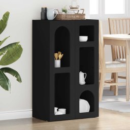 Bufet Negru 59 x 35 x 100,5 cm Lemn compozit GartenMobel Dekor