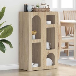 Bufet Stejar Sonoma 59 x 35 x 100,5 cm Lemn compozit GartenMobel Dekor