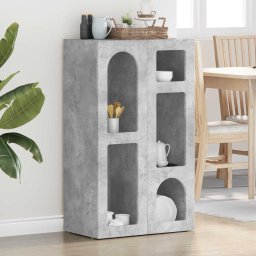 Bufet Gri din beton 59 x 35 x 100,5 cm Lemn compozit GartenMobel Dekor