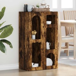 Bufet Stejar fumuriu 59 x 35 x 100,5 cm Lemn compozit GartenMobel Dekor