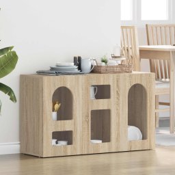 Bufet Stejar Sonoma 100 x 35 x 59 cm Lemn compozit GartenMobel Dekor