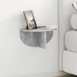 Raft de perete Gri din beton 38 x 19 x 19 cm Lemn compozit GartenMobel Dekor