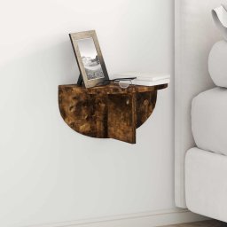 Raft de perete Pe perete 2 pcs Stejar fumuriu 38 x 19 x 19 cm GartenMobel Dekor