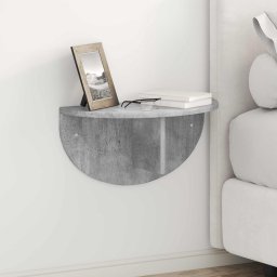 Raft de perete Gri din beton 38 x 19 x 19 cm Lemn compozit GartenMobel Dekor