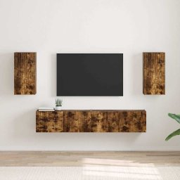 Dulap TV de perete 2 pcs Stejar fumuriu 30 x 31 x 60 cm GartenMobel Dekor