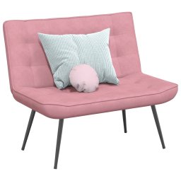 Banca roz 110x74x84 cm catifea GartenMobel Dekor