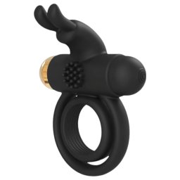 Elite Joel - inel vibrator reîncărcabil pentru penis și testicule - negru