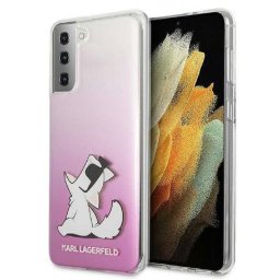 Husa Karl Lagerfeld Husa Choupette Fun Samsung Galaxy S21 Plus ofera protectie telefonului intr-o prezentare fashion. Are spatele dur si marginile flexibile.Caracteristici:- materiale: PC + TPU Silicon- margini flexibile si spate dur- montare/demontare us