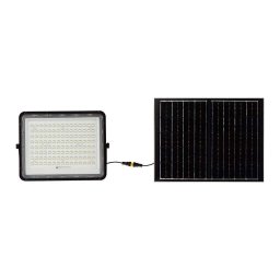 Solar LED projector V-TAC 20W Remote, AUTO, Timer, IP65 Black VT-180W 4000K 1800lm
