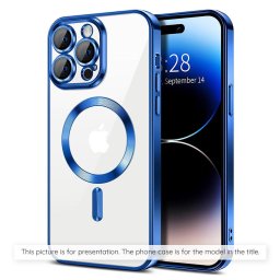 Husa Husa pentru Samsung Galaxy S25 FE - Techsuit Luxury Crystal MagSafe - Deep Blue