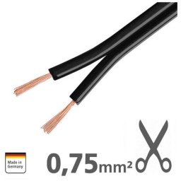 Cabluri audio XLS075 Cablu Ampire pentru difuzoare 2x0.75mm²