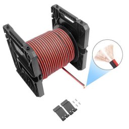 Cabluri audio SW16-300 Rola cablu OFC de 91 metri Recoil pentru difuzoare, 2×1.5mm²