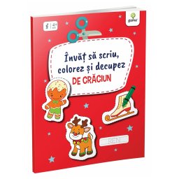 Invat sa scriu colorez si decupez de Craciun